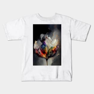 Tulip Symphony - Alcohol Ink Resin Art Kids T-Shirt